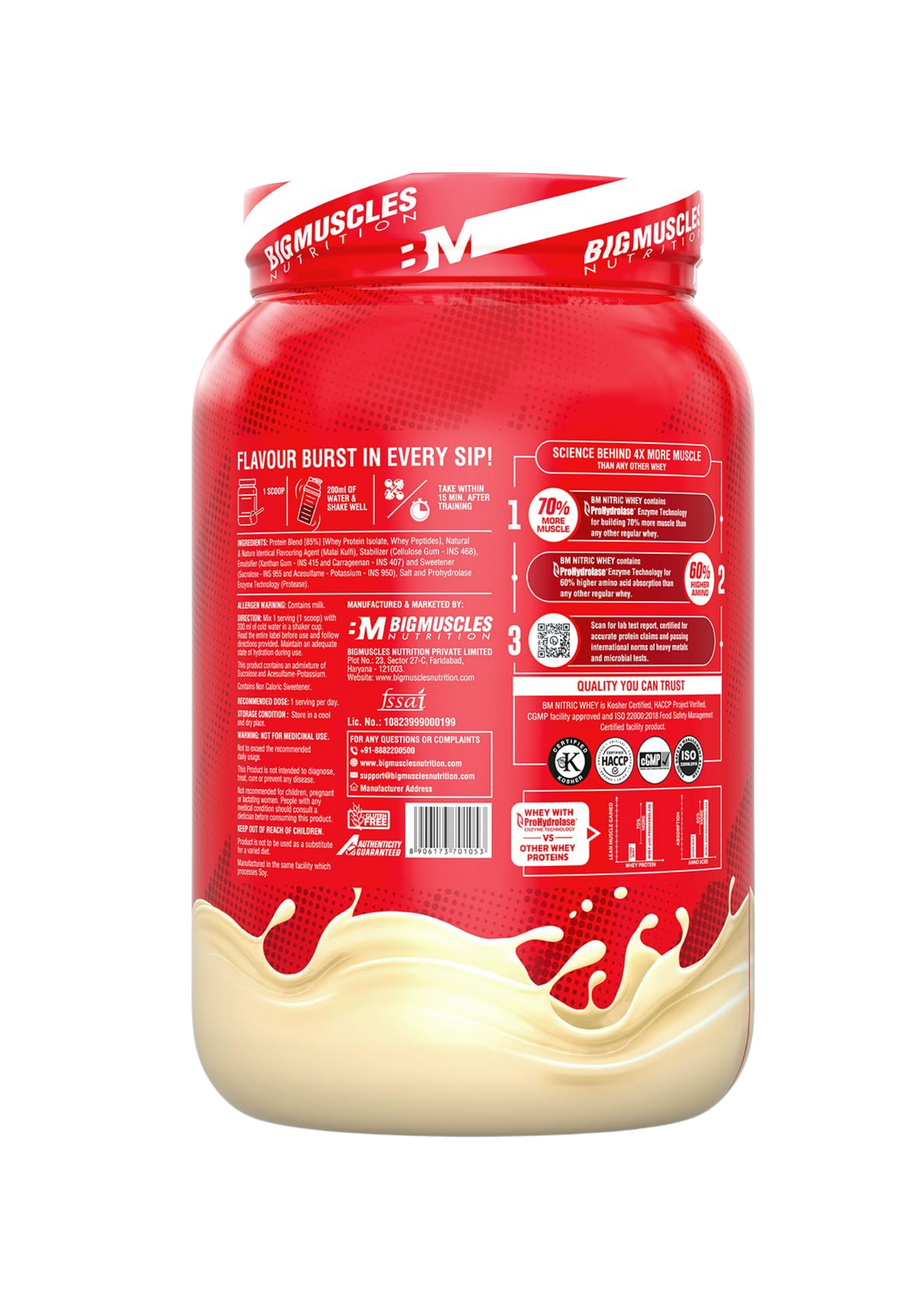 BIG MUSCLE NITRIC WHEY PROTEIN 1 KG