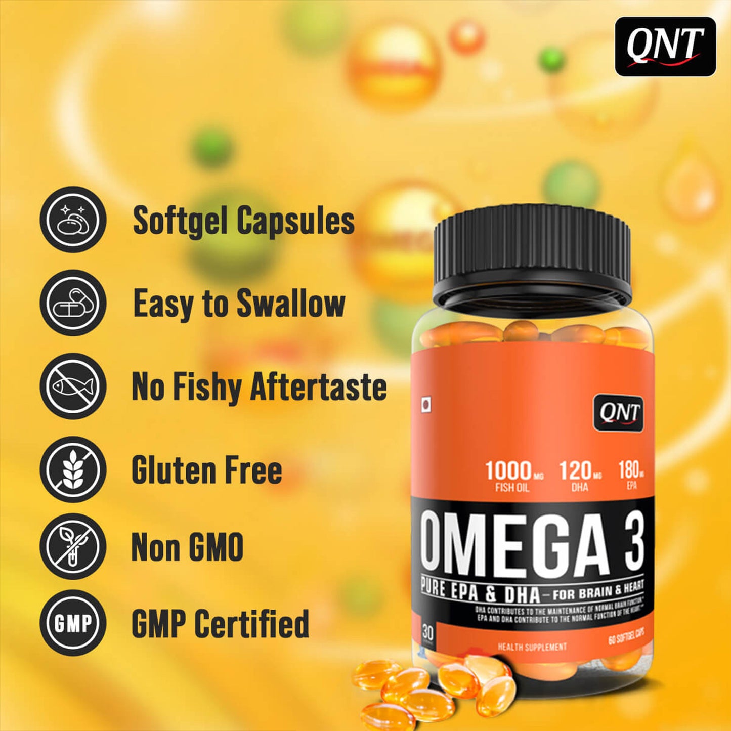 QNT OMEGA 3 60 SOFTGELS
