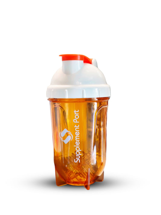 Supplement Port Gym Protein Shaker Durable Mixing Bottle with Flip Lid (MAY DELIVER ANY COLOR)