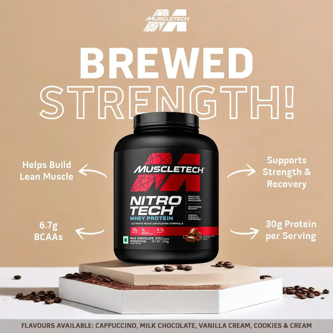 MUSCLETECH NITRO-TECH WHEY PROTEIN CHOCOLATE 1.81KG (4LBS)