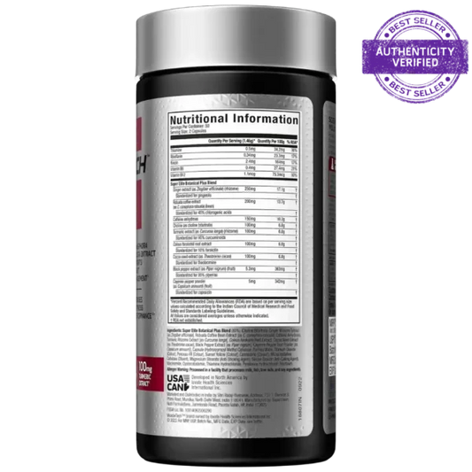 MUSCLETECH HYDROXYCUT HARDCORE SUPER ELITE β 100 CAPSULES