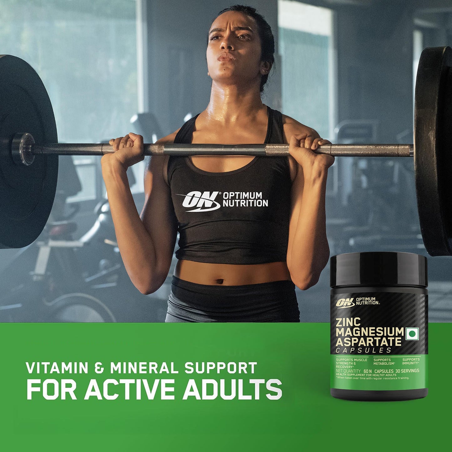OPTIMUM NUTRITION (ON) ZINC MAGNESIUM ASPARTATE (ZMA) - 60 CAPSULES