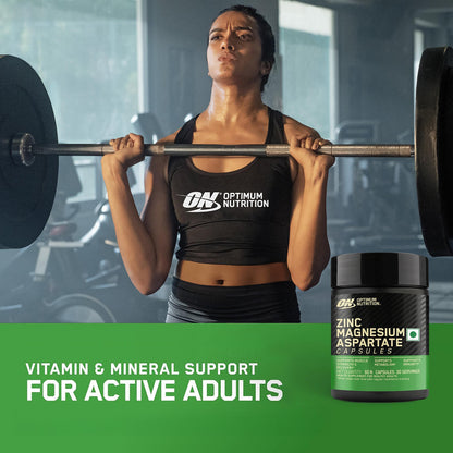 OPTIMUM NUTRITION (ON) ZINC MAGNESIUM ASPARTATE (ZMA) - 60 CAPSULES