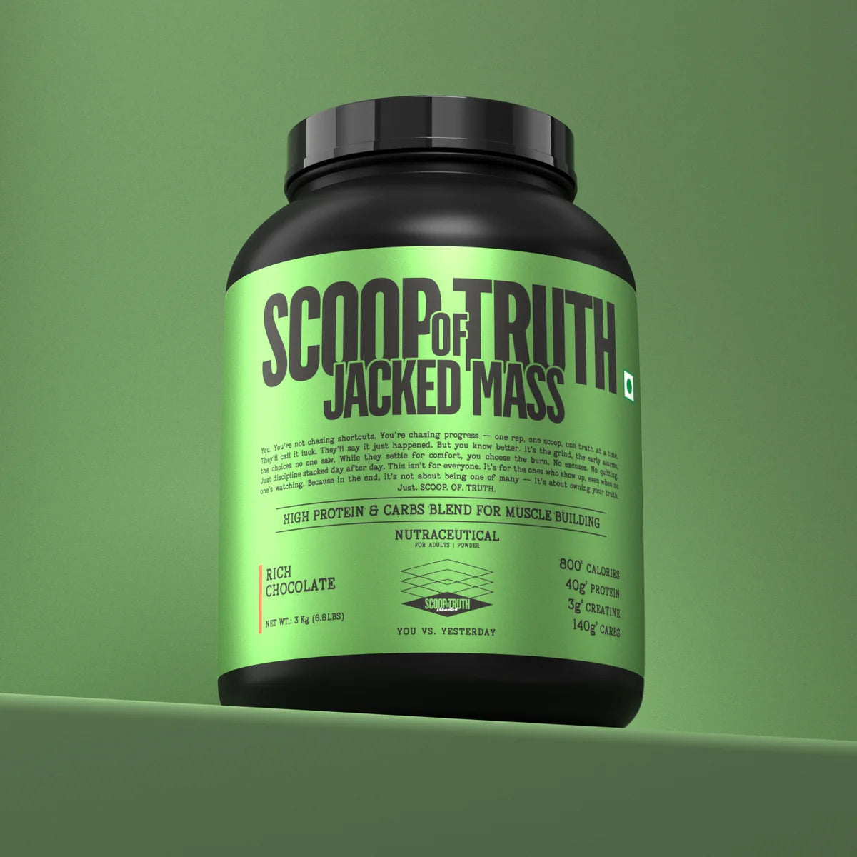 SCOOP OF THRUTH JACKED MASS 3 KG RICH CHOCOLATE