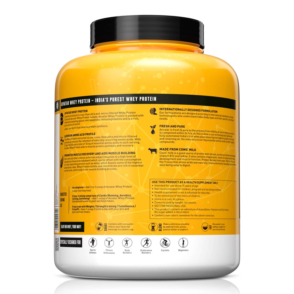 AVVTAR WHEY PROTEIN  2 KG Belgian Chocolate Flavour