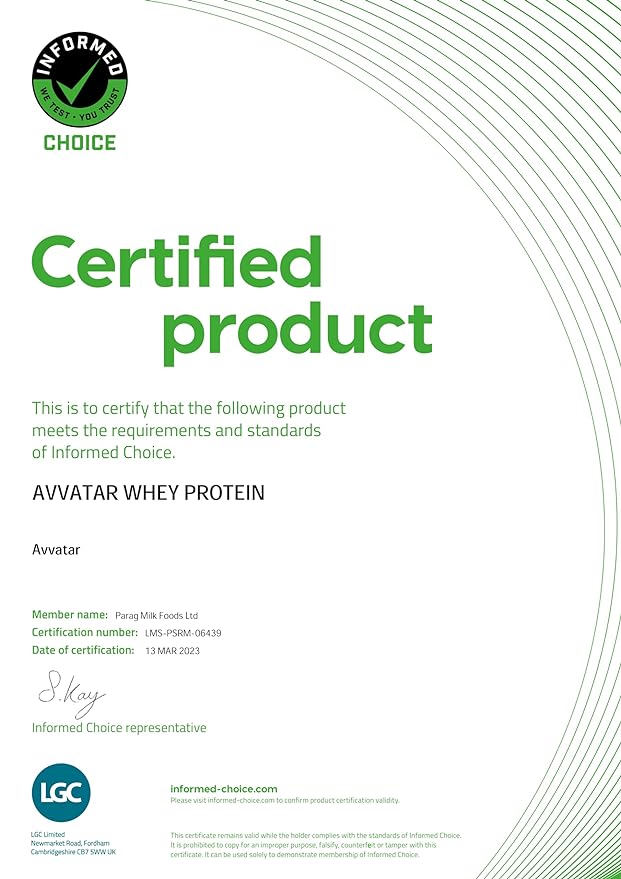 AVVTAR WHEY PROTEIN  2 KG Belgian Chocolate Flavour