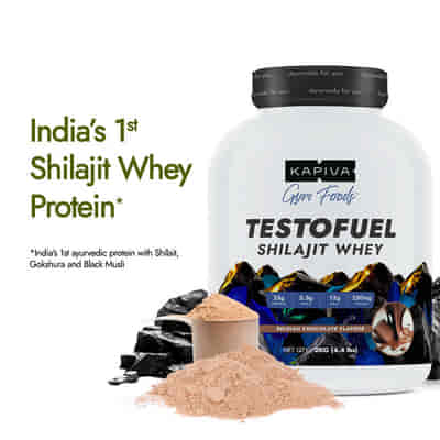 KAPIVA TESTOFUEL  SHILAJIT  WHEY 2 KG CHOCOLATE FLAVOUR