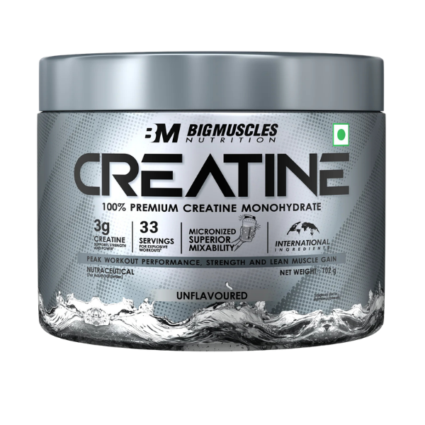 BIG MUSCLE CREATINE  100GM UNFLAVOURED