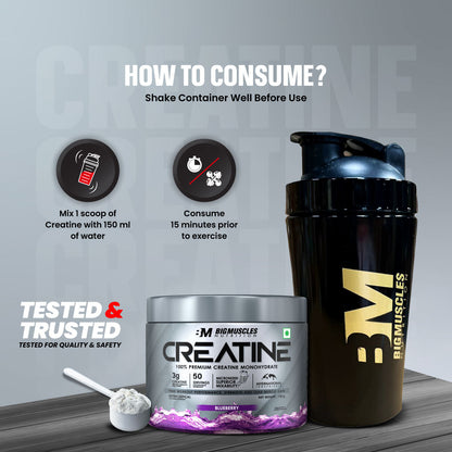 BIG MUSCLE CREATINE  100GM UNFLAVOURED