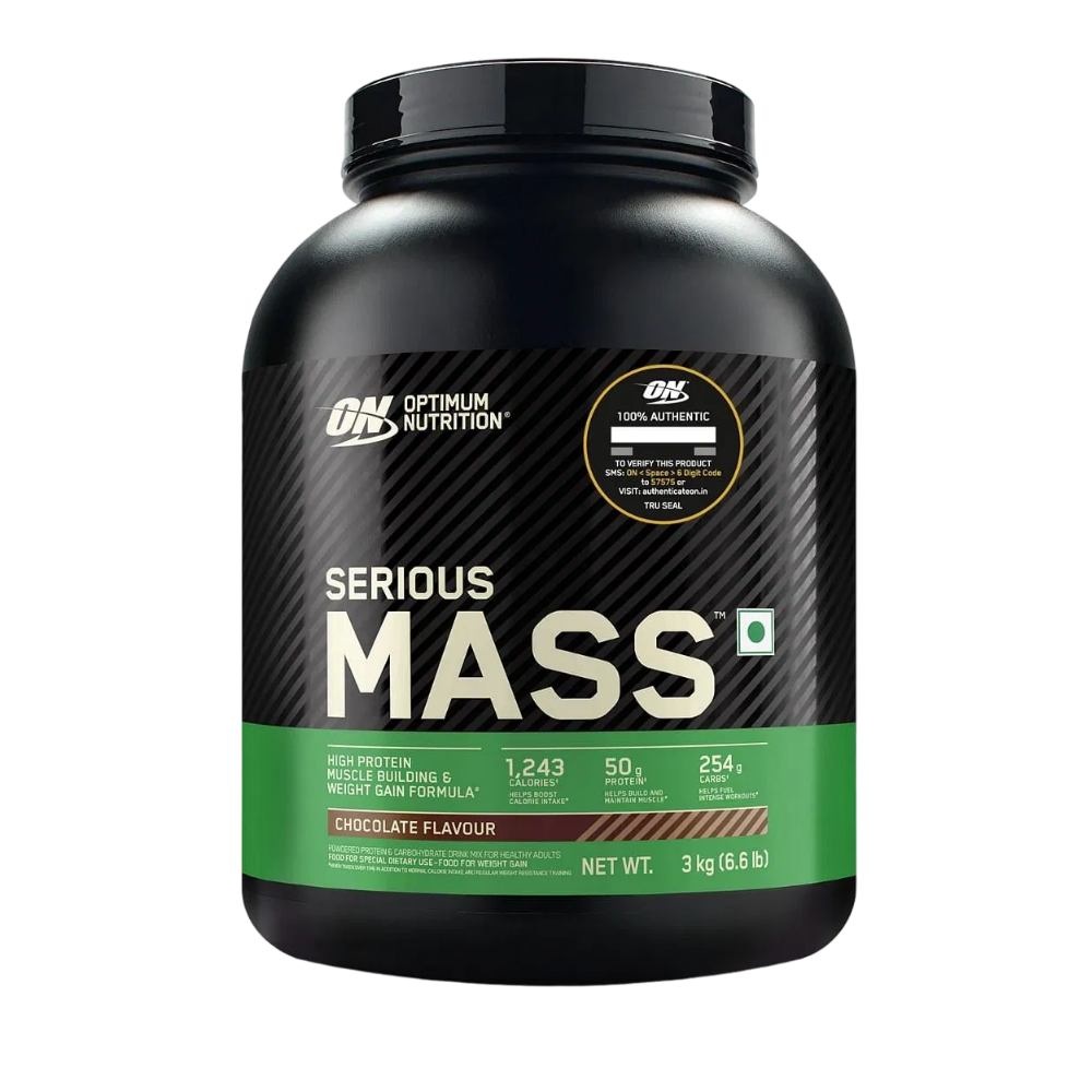Optimum Nutrition (ON) Serious Mass 3kg | 50g Protein | Chocolate Flavour