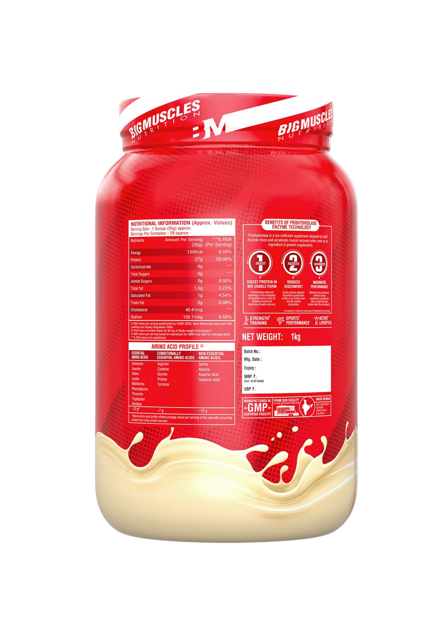 BIG MUSCLE NITRIC WHEY PROTEIN 1 KG