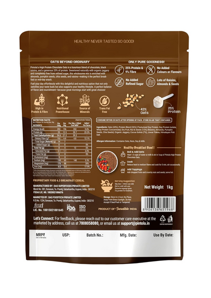 PINTOLA CHOCOLATE OATS 1 KG