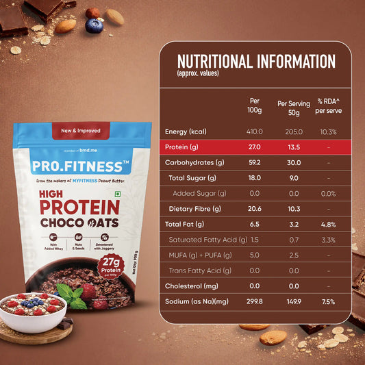 MYFITNESS High Protein Chocolate Oats 900g Pack