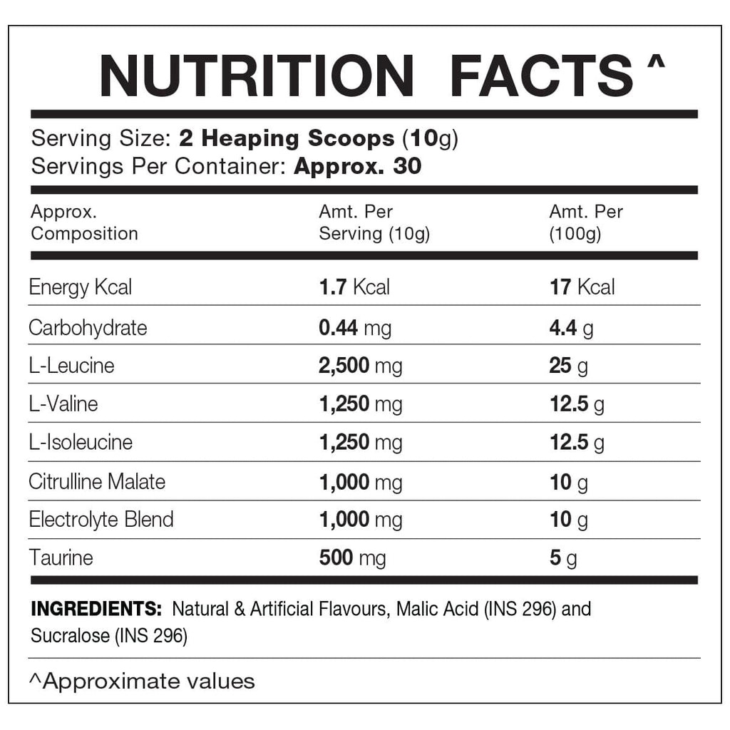 IN2 BCAA POWDER 300GM APPLE