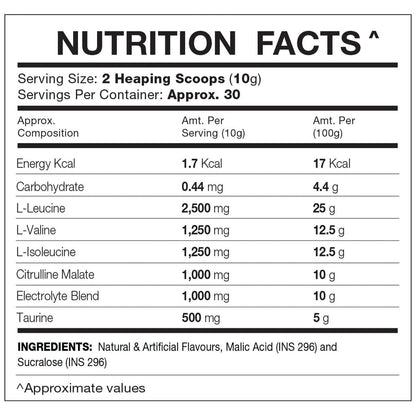 IN2 BCAA POWDER 300GM APPLE