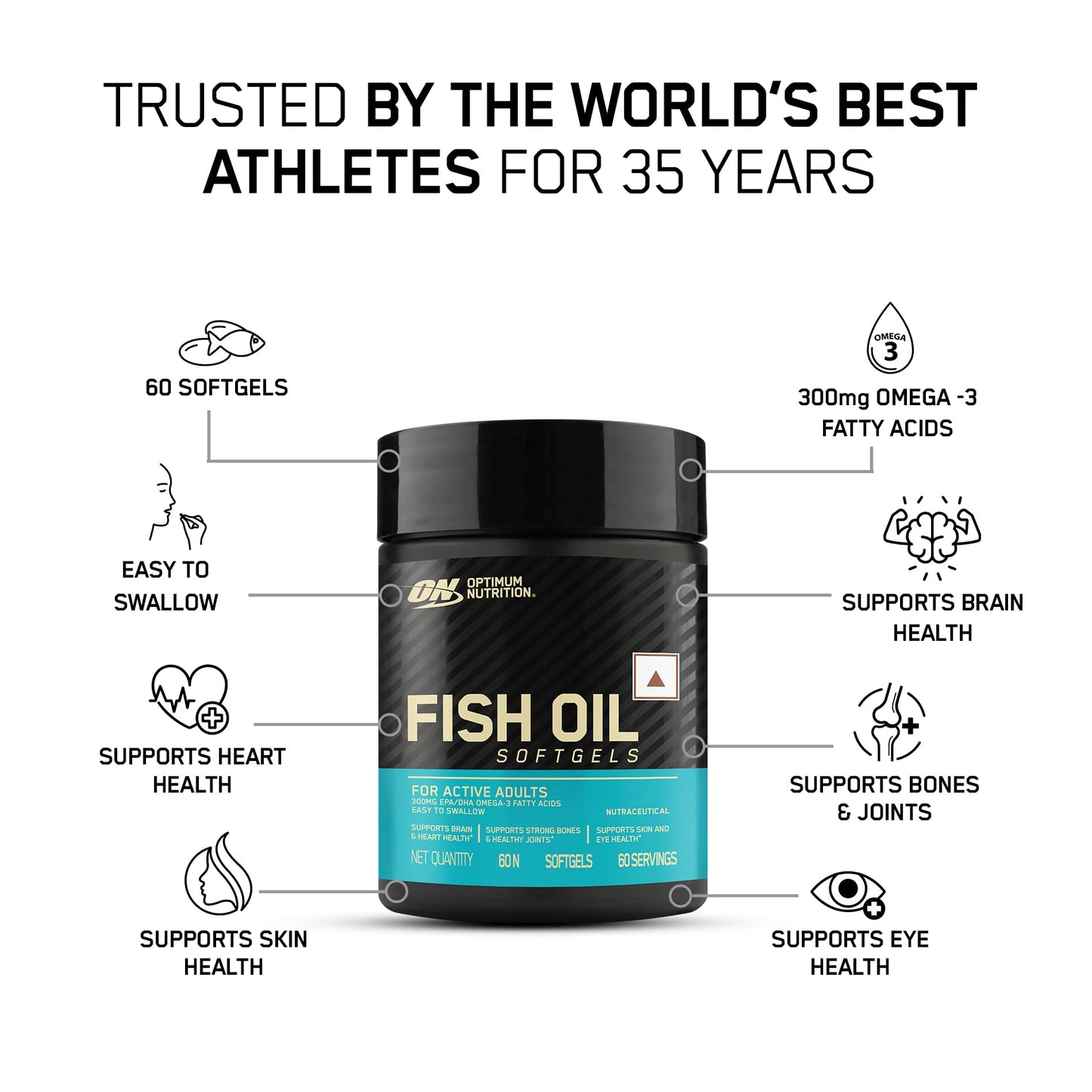 OPTIMUM NUTRITION (ON) FISH OIL - 60
