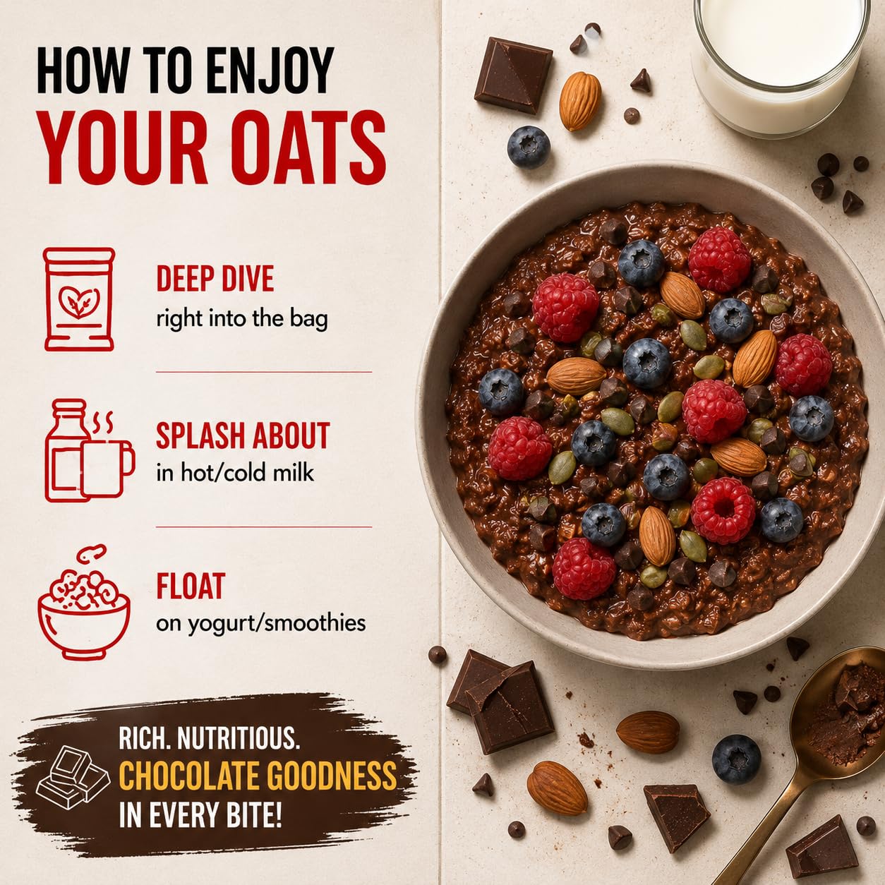 Prayofit Chocolate Oats 1.5 Kg