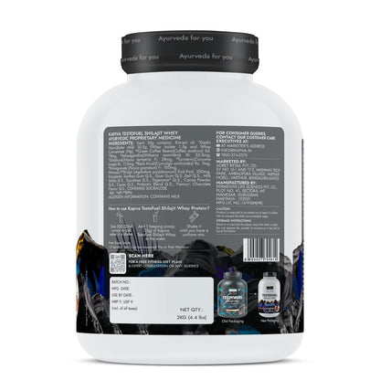 KAPIVA TESTOFUEL  SHILAJIT  WHEY 2 KG CHOCOLATE FLAVOUR