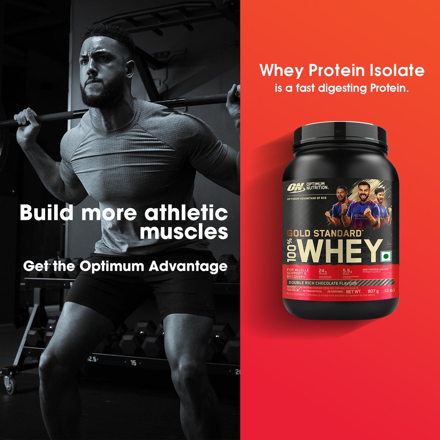 Optimum Nutrition (ON) Gold Standard 100% Whey Protein Powder
