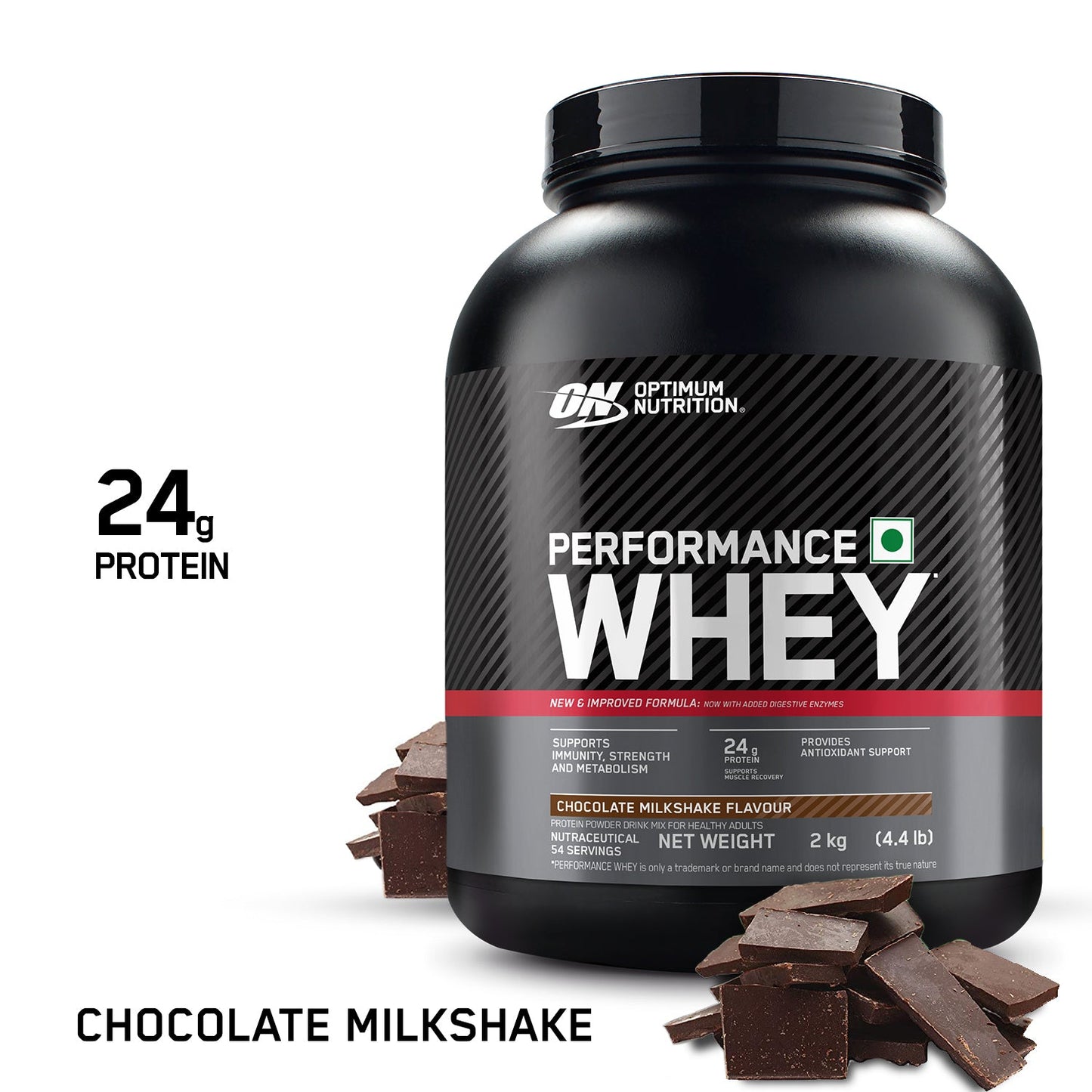 OPTIMUM NUTRITION (ON) WHEY PERFOMANCE 2 KG CHOCOLATE MILKSHAKE FLAVOUR