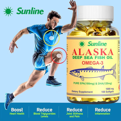 Sunline Alaska Deep Sea Fish Oil  1000 Mg 100 Softgel