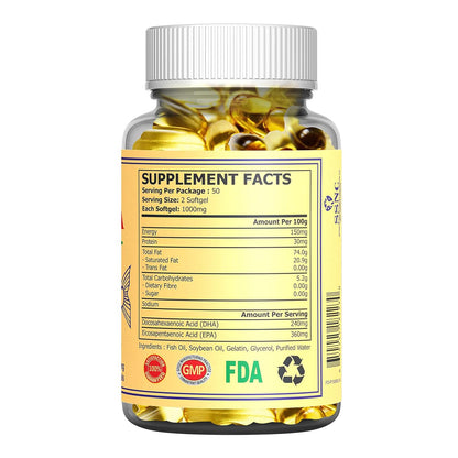 Sunline Alaska Deep Sea Fish Oil  1000 Mg 100 Softgel
