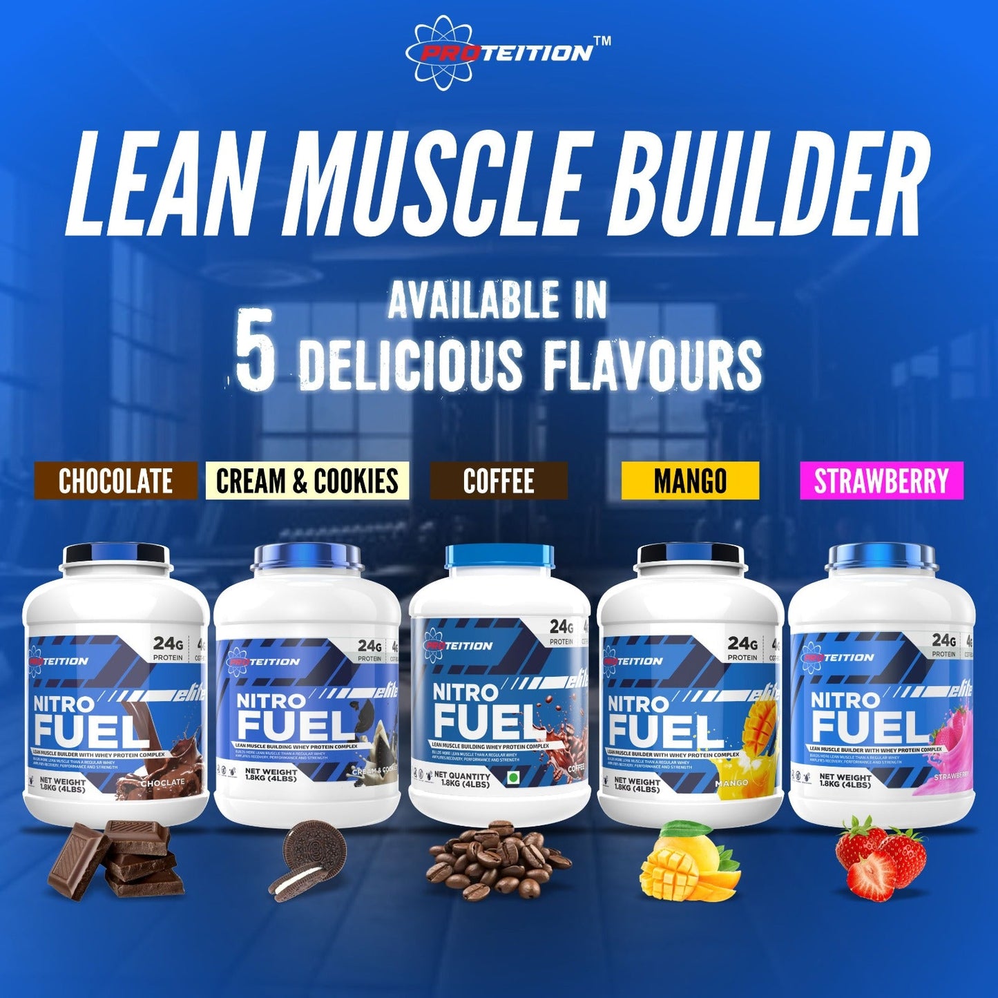 PROTEITION NITRO FUEL - LEAN MUSCLE BUILDING 4 LBS