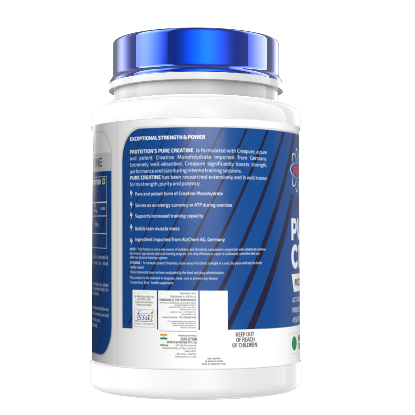 PROTEITION PURE CREATINE UNFLAVOURED