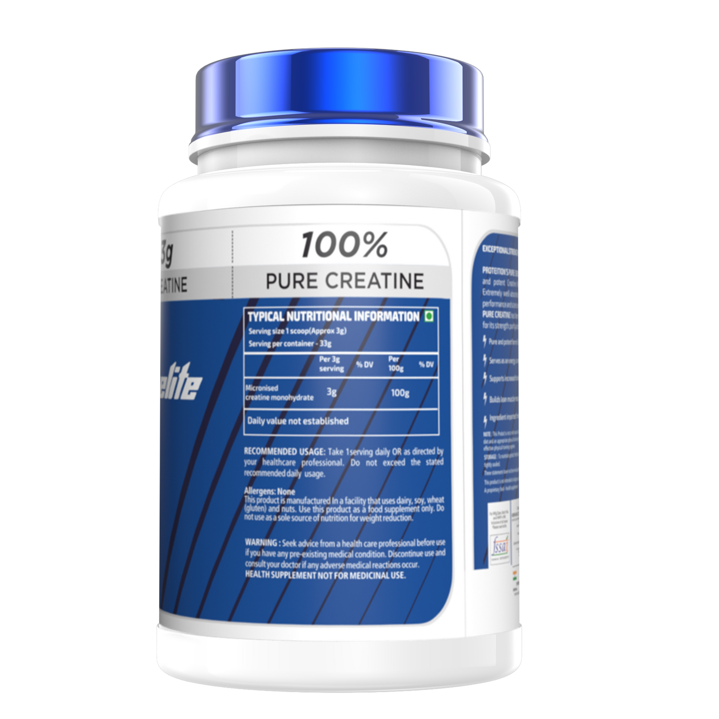 PROTEITION PURE CREATINE UNFLAVOURED