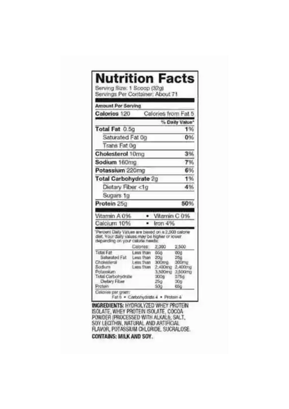 DYMATIZE ISO 100 HYDROLYZED GOURMENT CHOCOLATE 5LBS