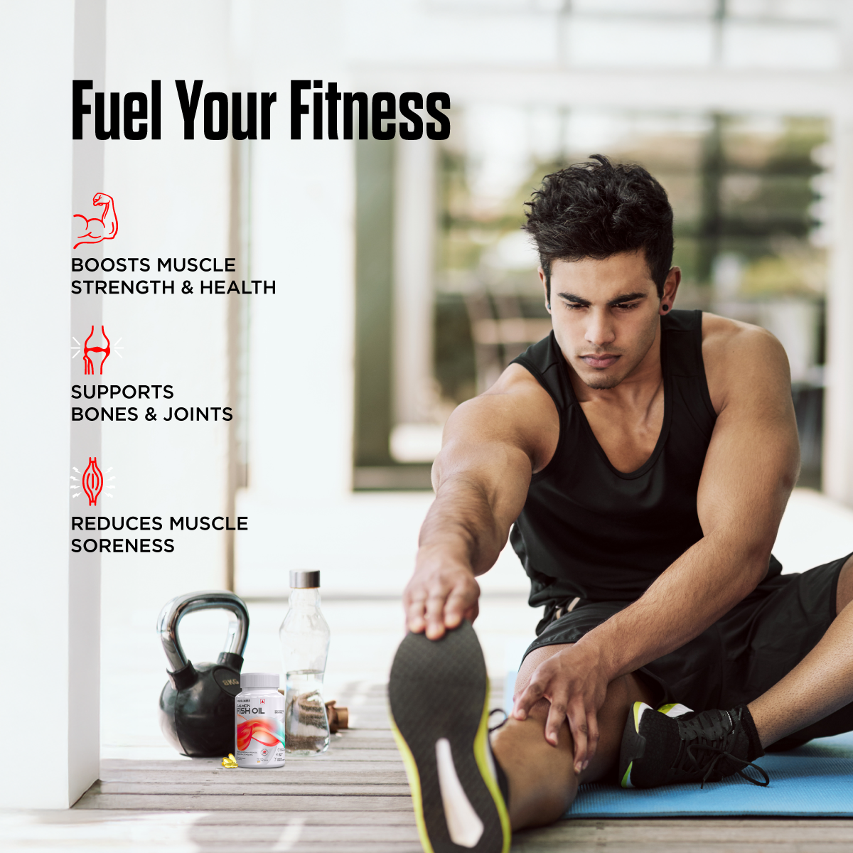 BIG MUSCLE FISH OIL  60 SOFT GEL