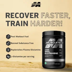 MUSCLETECH PLATINUM 100% GLUTAMINE 250G