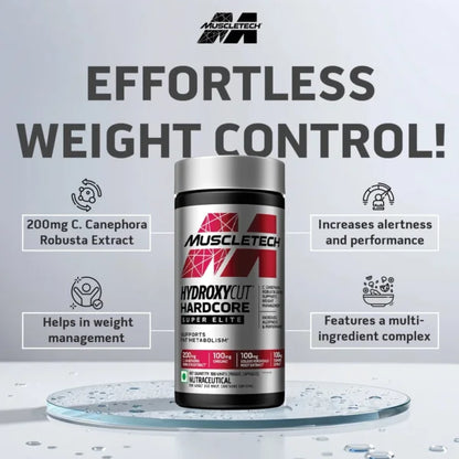 MUSCLETECH HYDROXYCUT HARDCORE SUPER ELITE – 100 CAPSULES