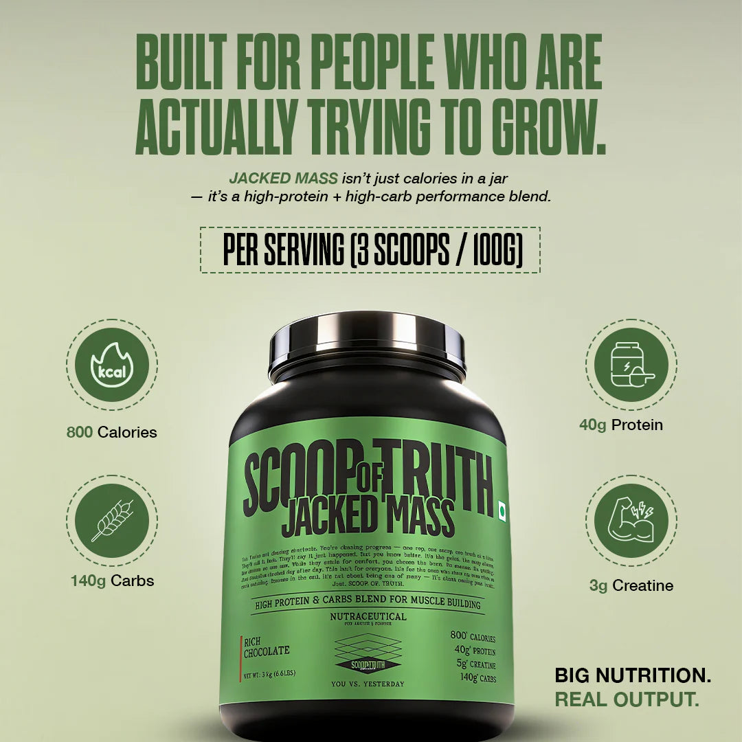 SCOOP OF THRUTH JACKED MASS 3 KG RICH CHOCOLATE