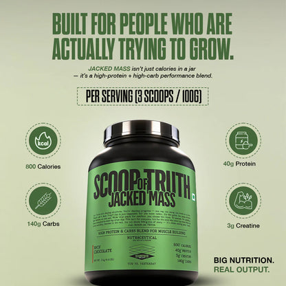 SCOOP OF THRUTH JACKED MASS 3 KG RICH CHOCOLATE