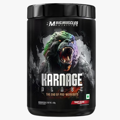 BIG MUSCLE BLACK KARNAGE 30 SER TIGERS BLOOD FLAVOUR