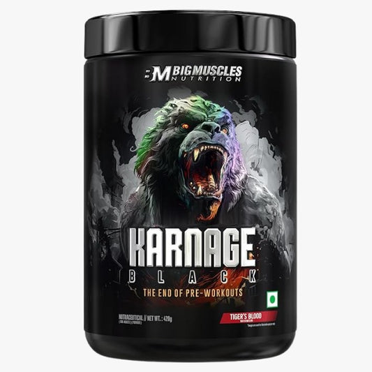 BIG MUSCLE BLACK KARNAGE 30 SER TIGERS BLOOD FLAVOUR