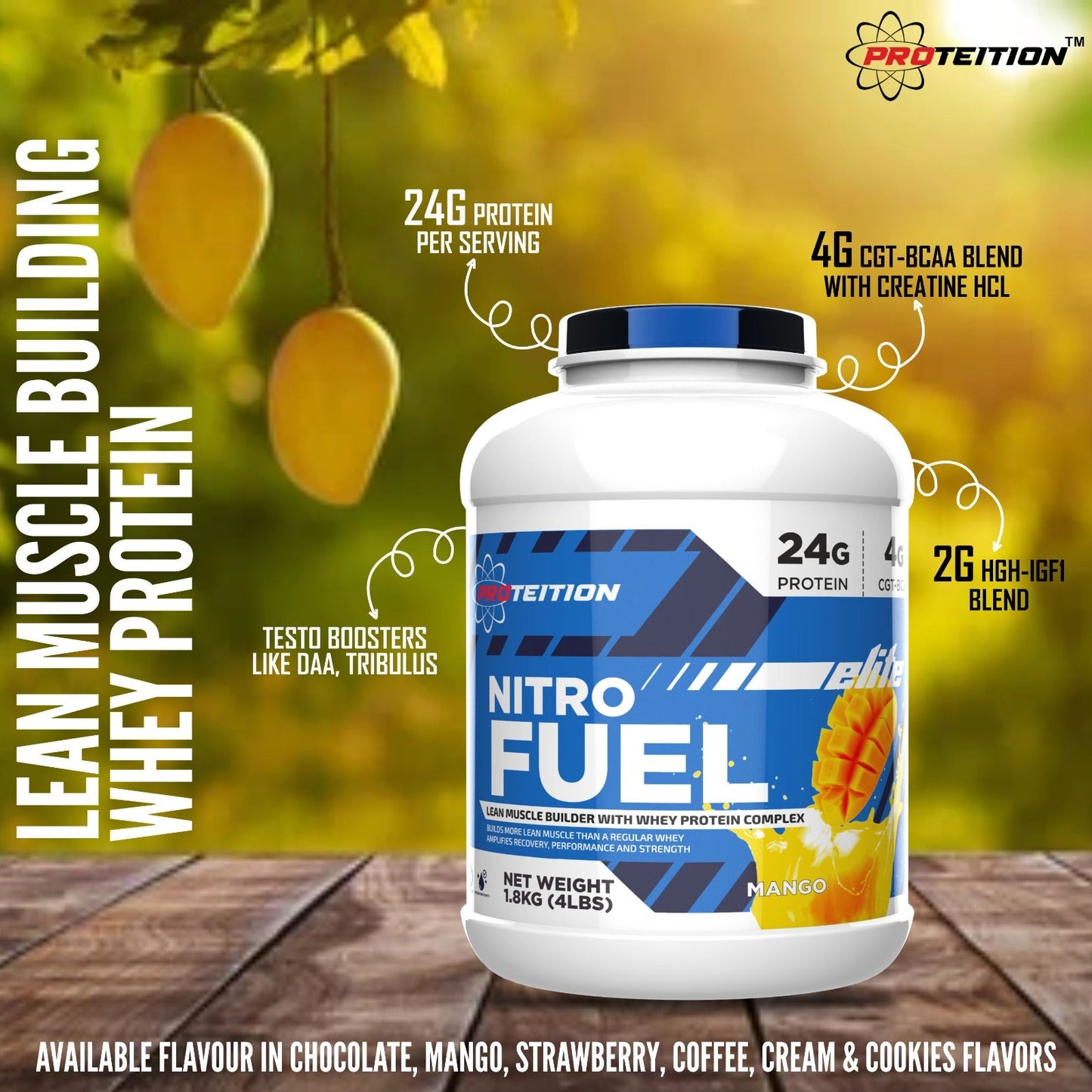 PROTEITION NITRO FUEL - LEAN MUSCLE BUILDING 4 LBS