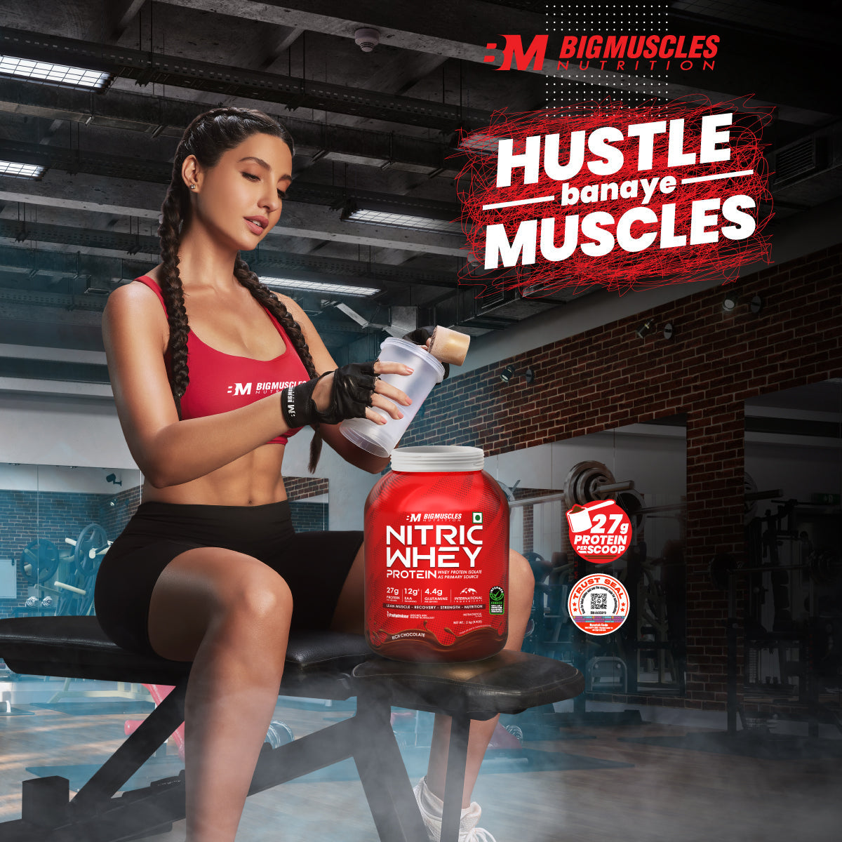 BIG MUSCLE NITRIC WHEY PROTEIN 1 KG