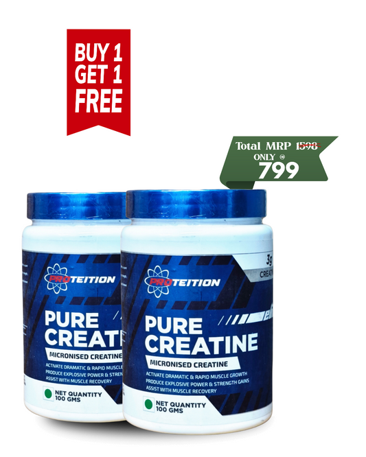 PROTEITION PURE CREATINE UNFLAVOURED BUY 1 GET 1 OFFER