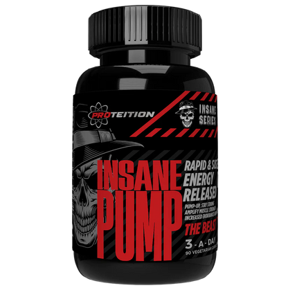 PROTEITION Insane Pump – Pre Workout Pump & Energy Booster | 90 Veg Capsules