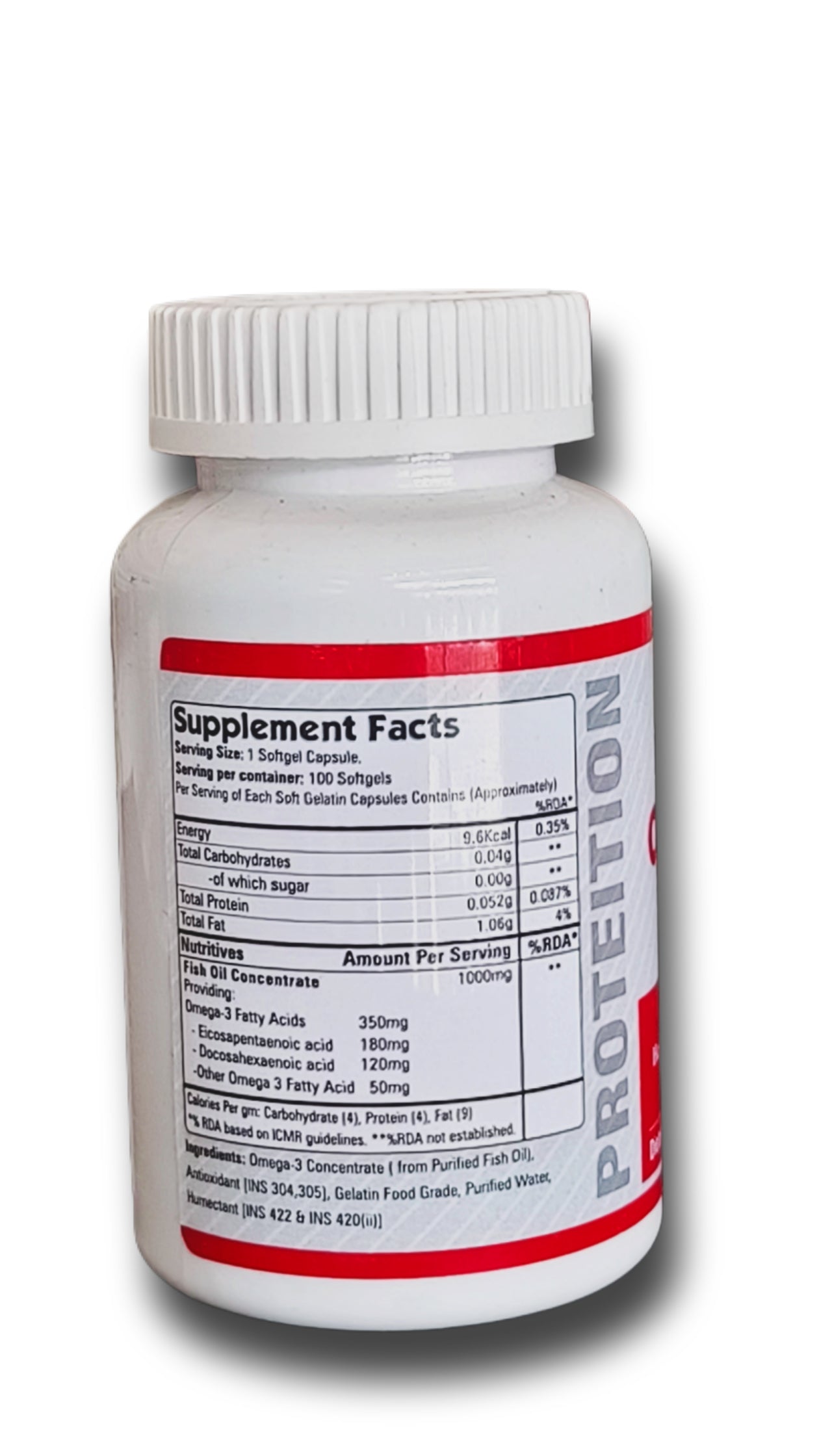 PROTEITION OMEGA-3 FISH OIL 100 SOFTGEL