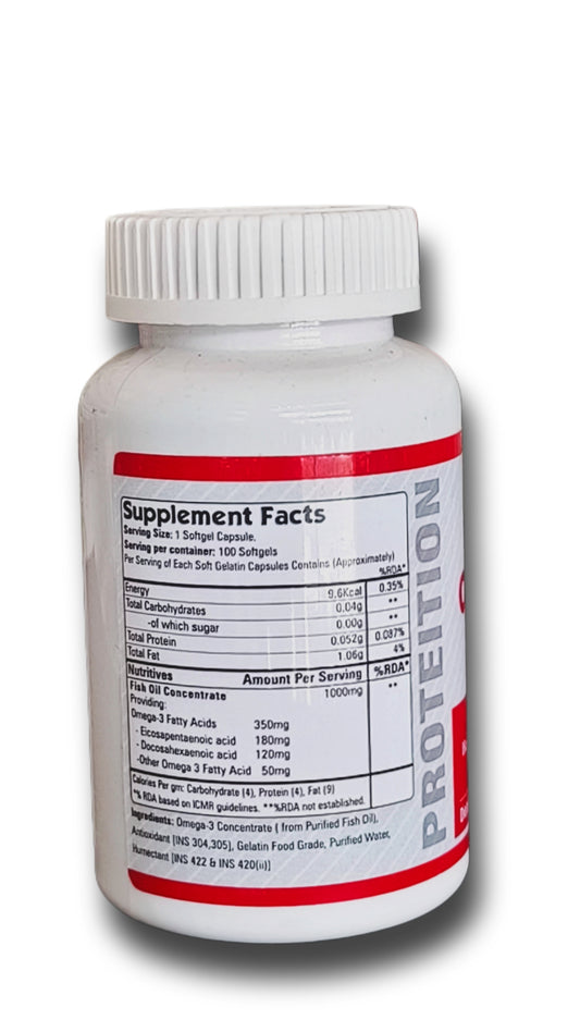 PROTEITION OMEGA-3 FISH OIL 100 SOFTGEL
