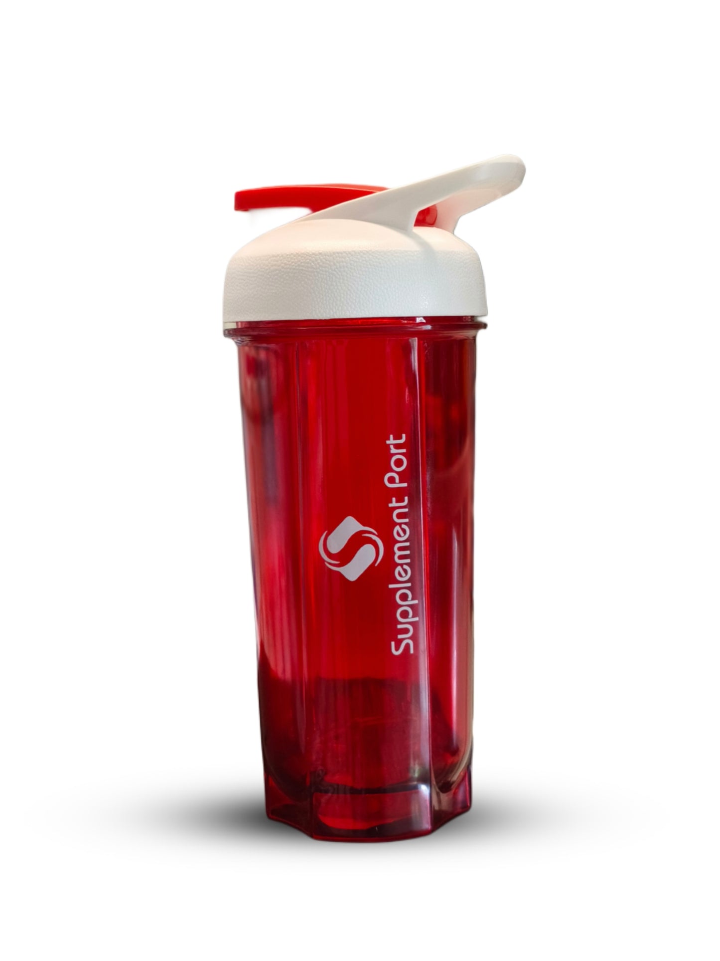 Supplement Port Gym Protein Shaker  Durable Mixing Bottle with Flip Lid (MAY DELIVER ANY COLOR)