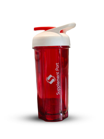 Supplement Port Gym Protein Shaker  Durable Mixing Bottle with Flip Lid (MAY DELIVER ANY COLOR)