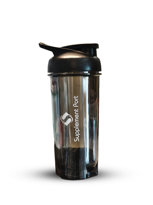Supplement Port Gym Protein Shaker  Durable Mixing Bottle with Flip Lid (MAY DELIVER ANY COLOR)