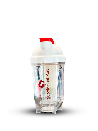 Supplement Port Gym Protein Shaker  Durable Mixing Bottle with Flip Lid (MAY DELIVER ANY COLOR)