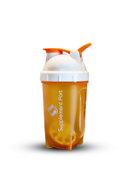 Supplement Port Gym Protein Shaker  Durable Mixing Bottle with Flip Lid (MAY DELIVER ANY COLOR)
