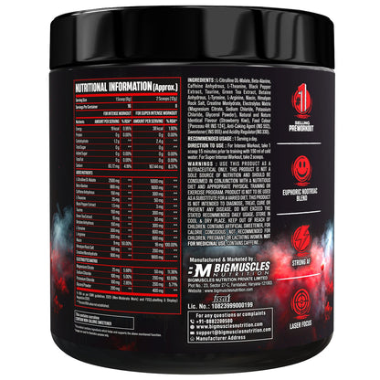 BIG MUSCLES FREAK PRE WORKOUT  180 GM