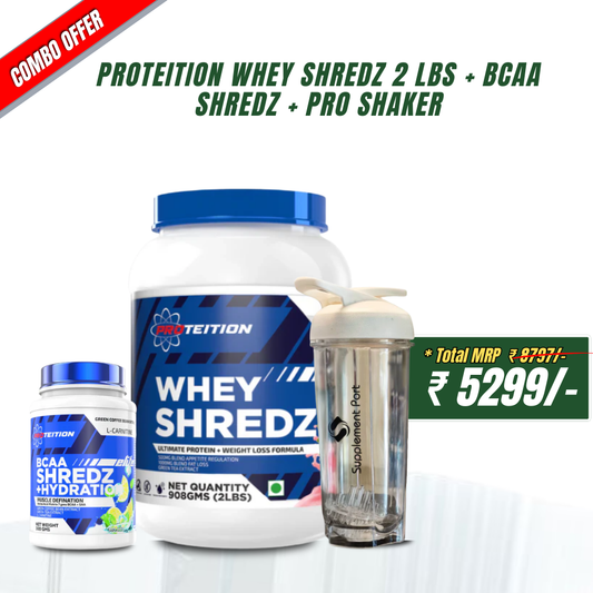 PROTEITION WHEY SHREDZ 2 LBS | BCAA SHREDZ | PRO SHAKER
